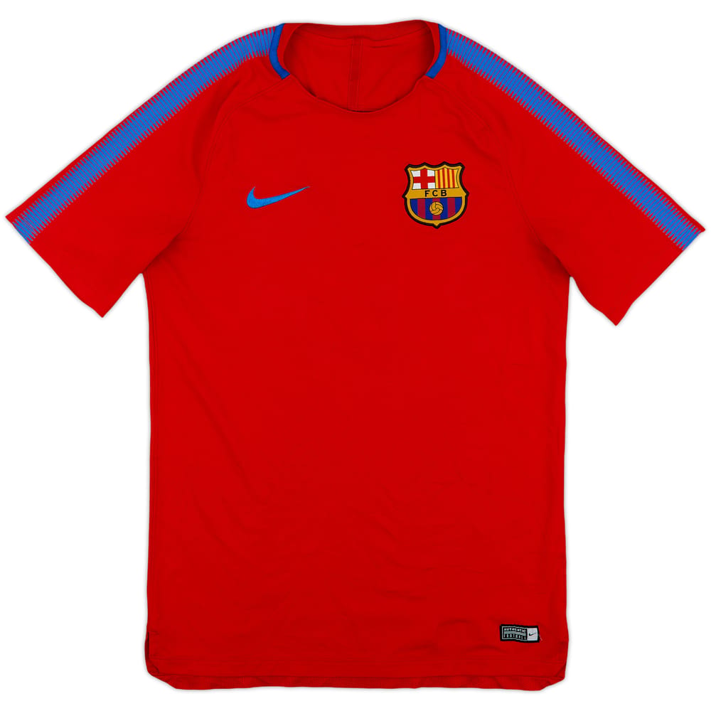 2017-18 Barcelona Nike Training Shirt - 8/10 - (M)