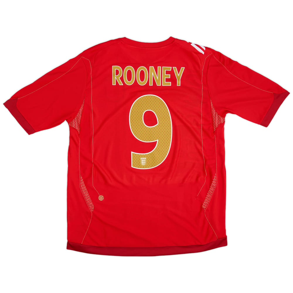 2006-08 England Away Shirt Rooney #9 - 7/10 - (L)