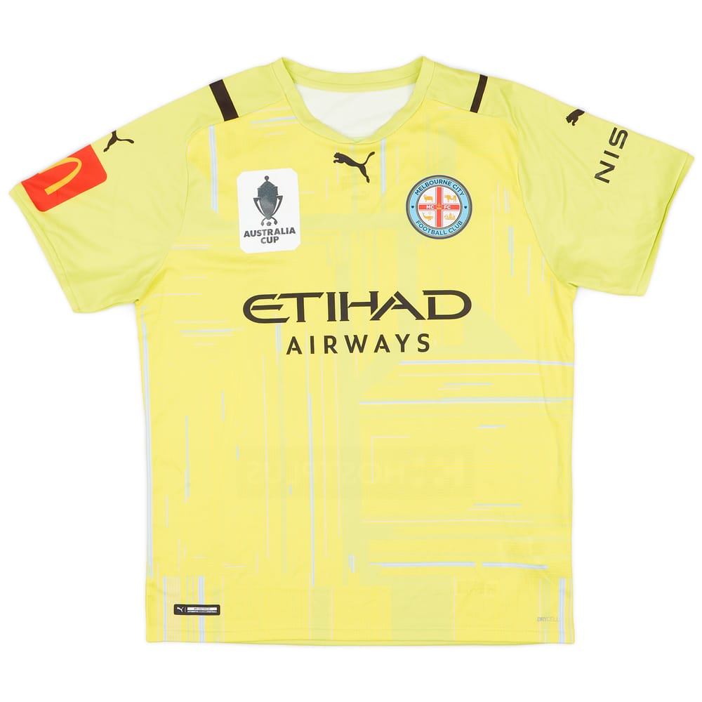 2021-22 Melbourne City Player Issue Australia Cup GK Shirt #60 - 8/10 - (L)