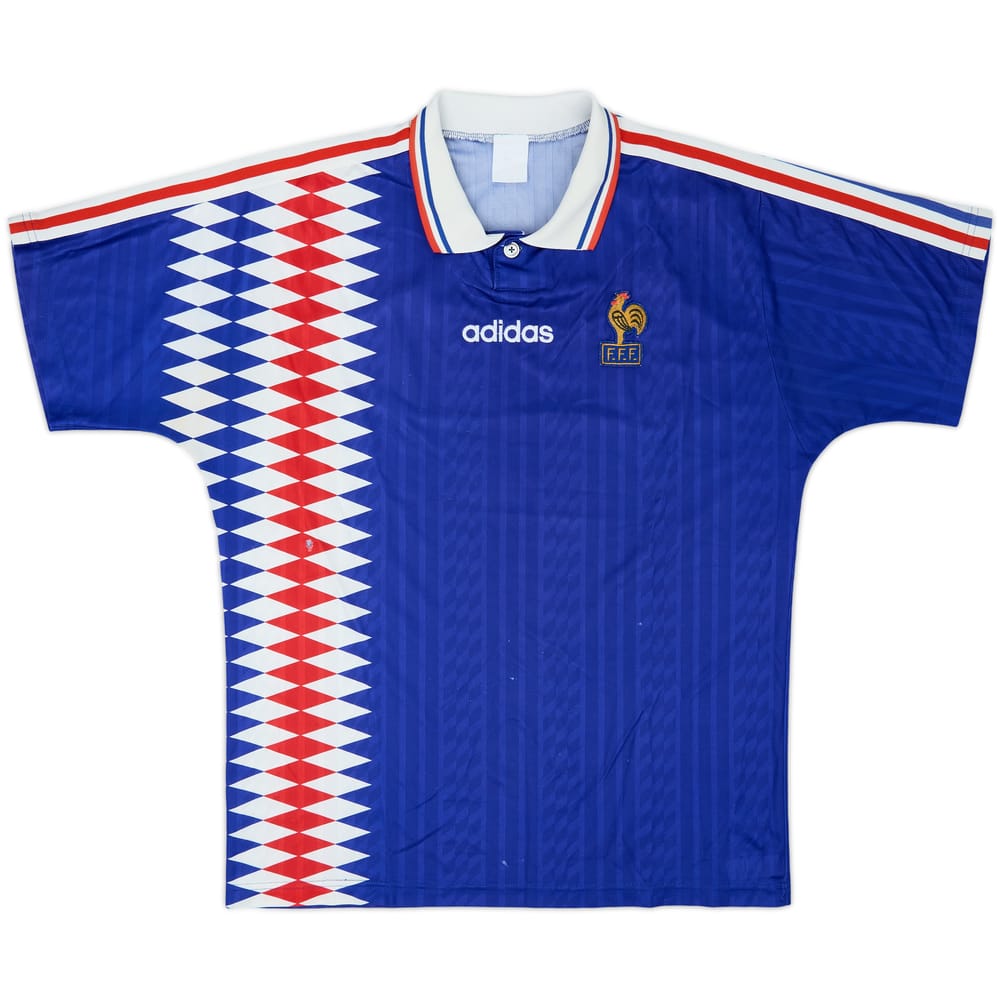 1994-96 France Home Shirt - 5/10 - (L)