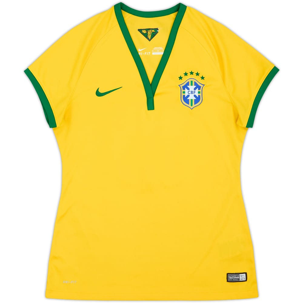 2014-15 Brazil Home Shirt #10 - 5/10 - (Women's M)