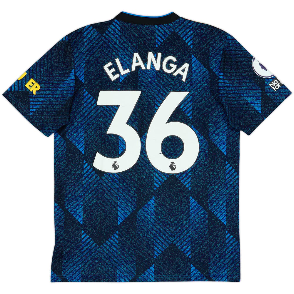 2021-22 Manchester United Third Shirt Elanga #36 - 5/10 - (M)