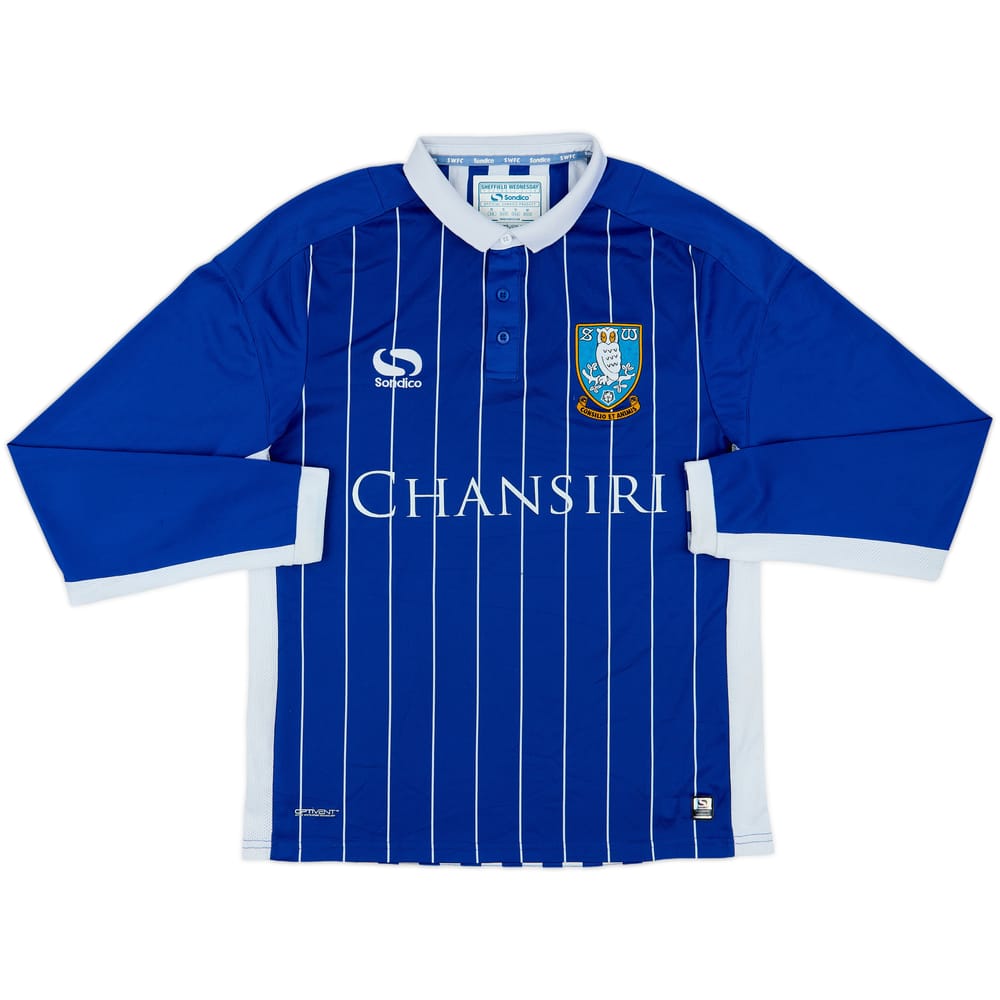 2016-17 Sheffield Wednesday Home L/S Shirt - 8/10 - (S)