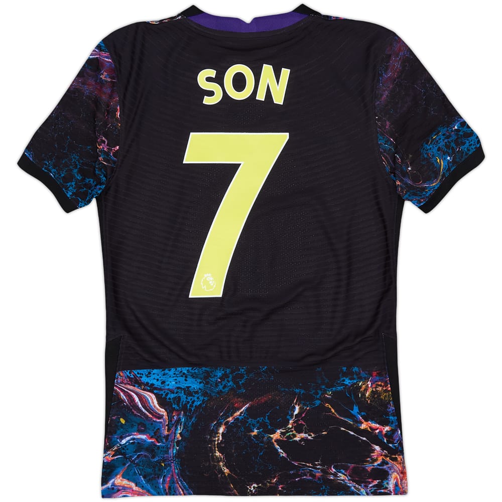 2021-22 Tottenham Authentic Away Shirt Son #7 - 9/10 - (XS)