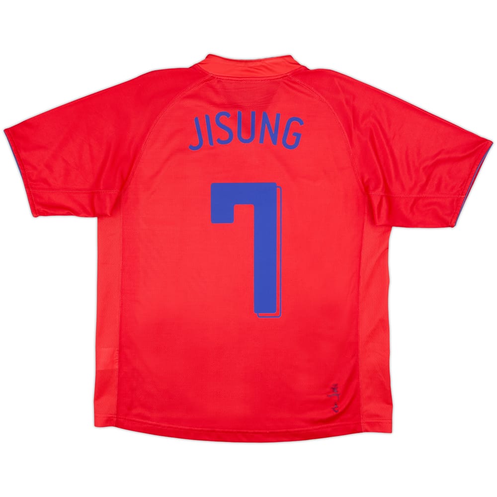 2006-08 South Korea Home Shirt Ji Sung #7 - 7/10 - (L)