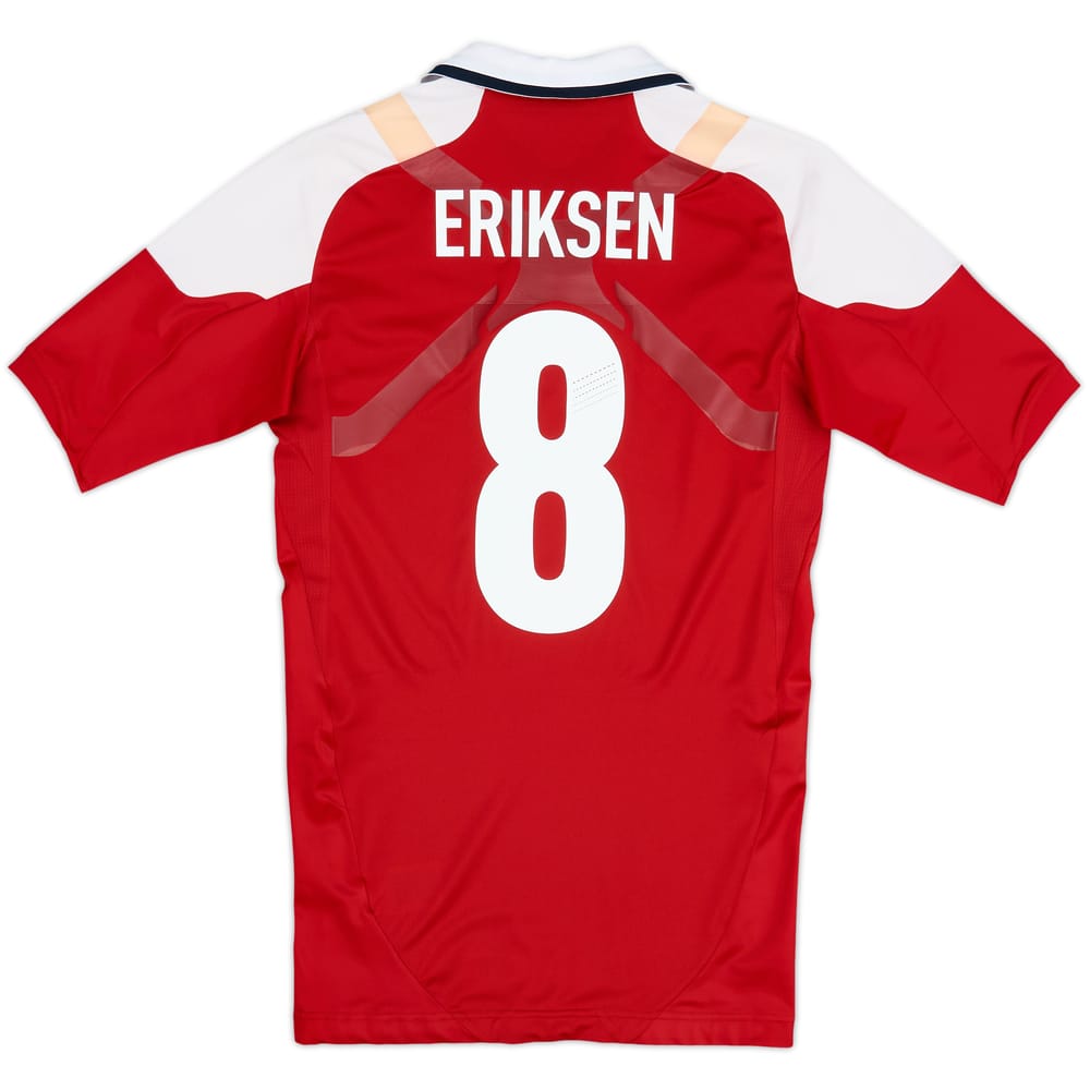 2012-13 Denmark Player Issue TechFit Home Shirt Eriksen #8 - 8/10 - (M)