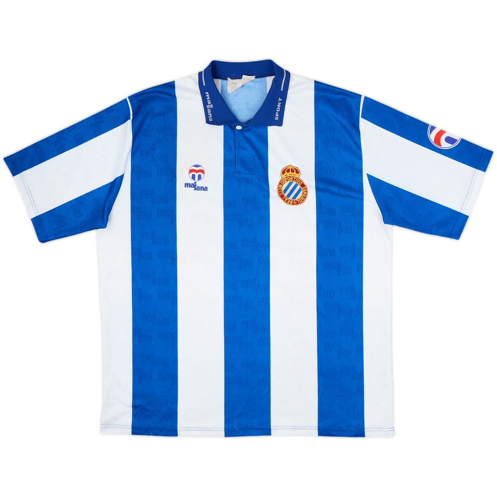 1993-94 Espanyol Home Shirt - 8/10 - (XL)