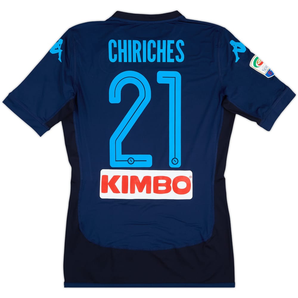2017-19 Napoli Authentic Third Shirt Chiriches #21 - 9/10 - (L)