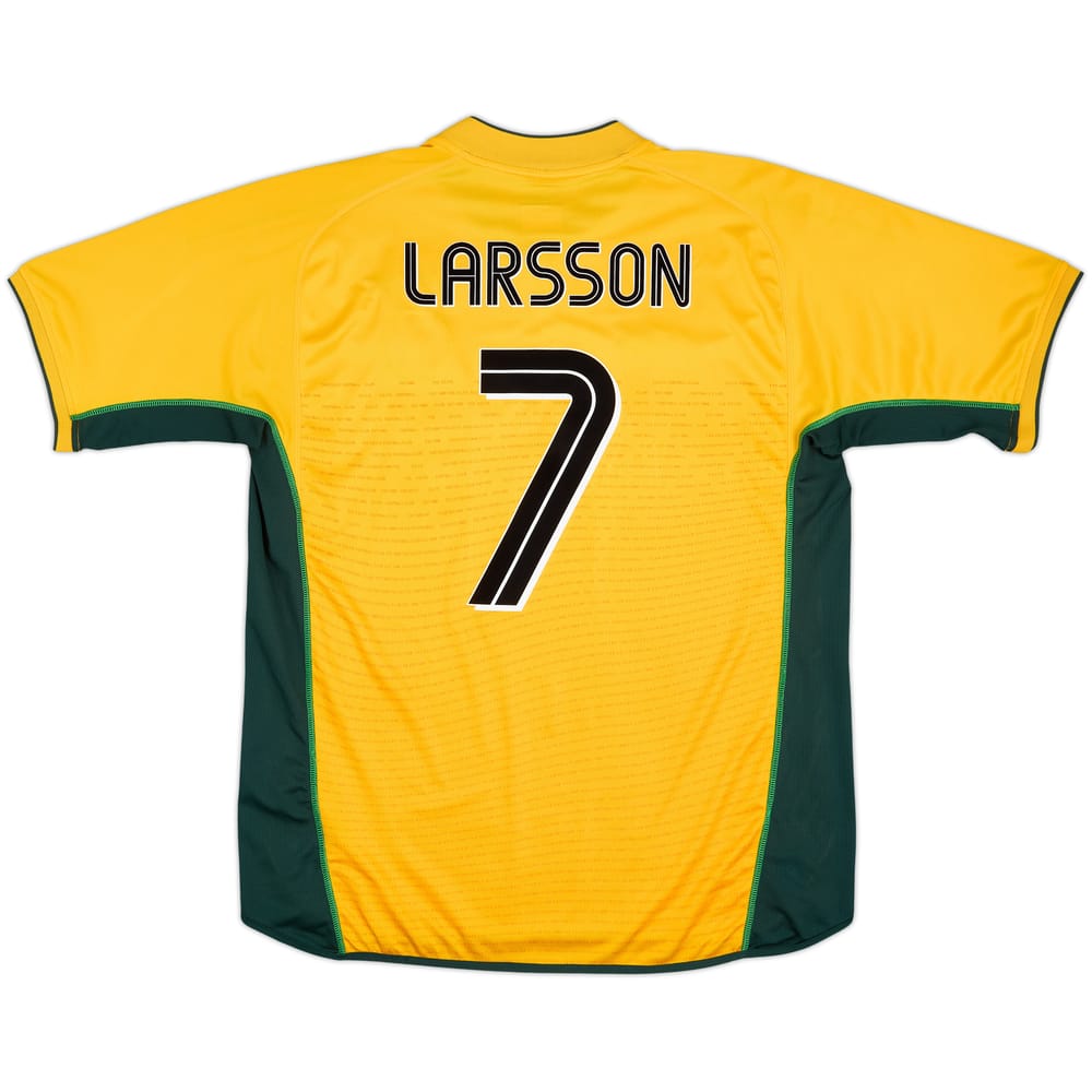 2002-03 Celtic Away Shirt Larsson #7 - 7/10 - (XL)
