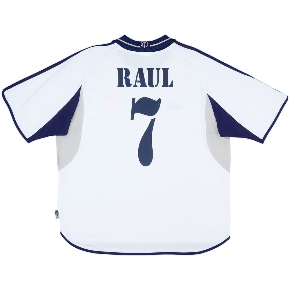 2000-01 Real Madrid Home Shirt Raul #7 - 5/10 - (XL)