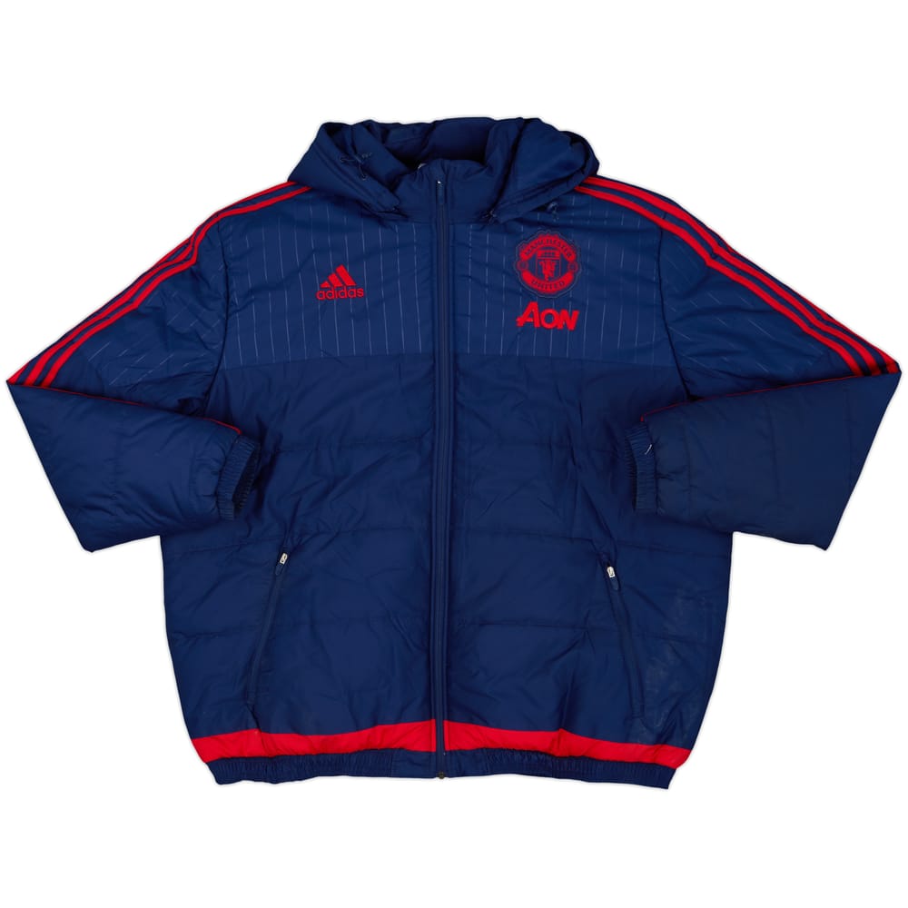 2015-16 Manchester United adidas Bench Coat - 7/10 - (XXL)