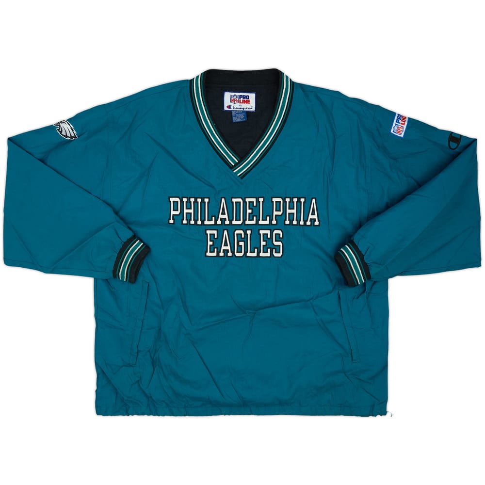 1996-99 Philadelphia Eagles Champion Pullover Jacket - 6/10 - (XL)