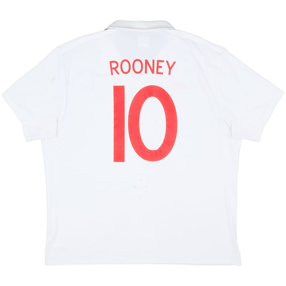 2009-10 England 'South Africa' Home Shirt Rooney #10 - 6/10 - (XXL)
