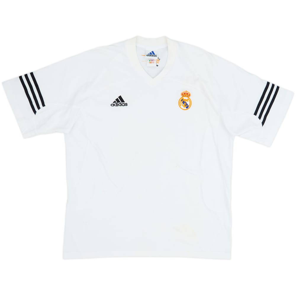 2002-03 Real Madrid adidas Cotton Tee - 6/10 - (L/XL)