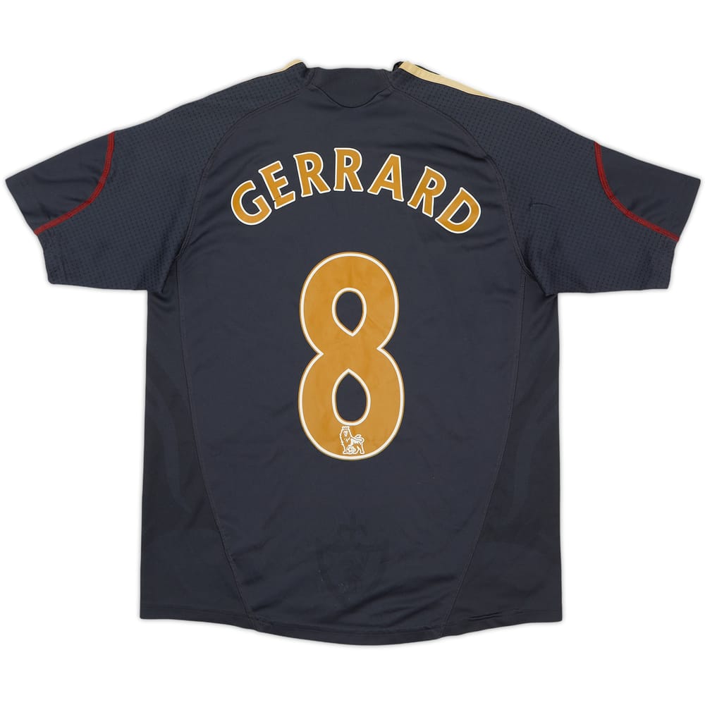 2009-10 Liverpool Away Shirt Gerrard #8 - 6/10 - (11-12 Years)