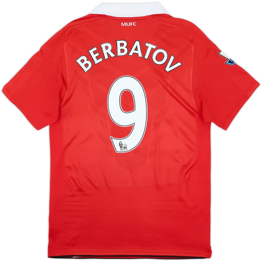 2010-11 Manchester United Home Shirt Berbatov #9 - 7/10 - (S)