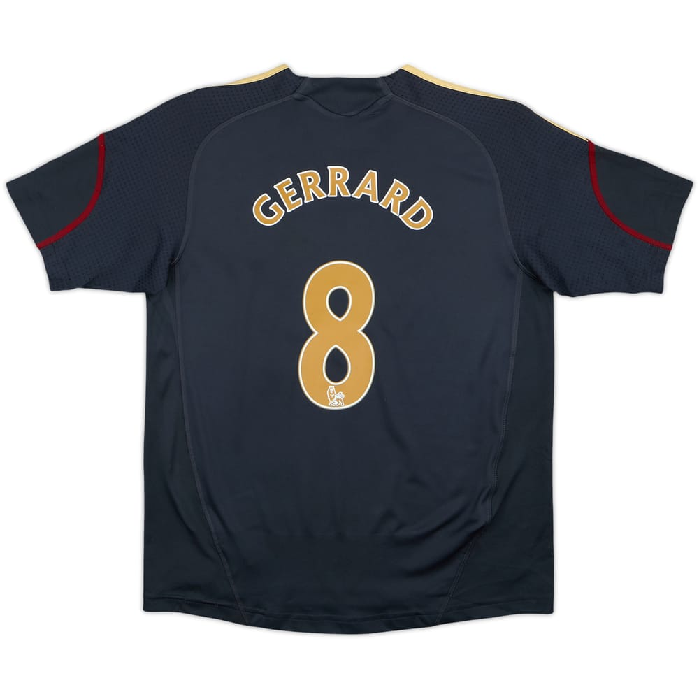 2009-10 Liverpool Away Shirt Gerrard #8 - 6/10 - (11-12 Years)