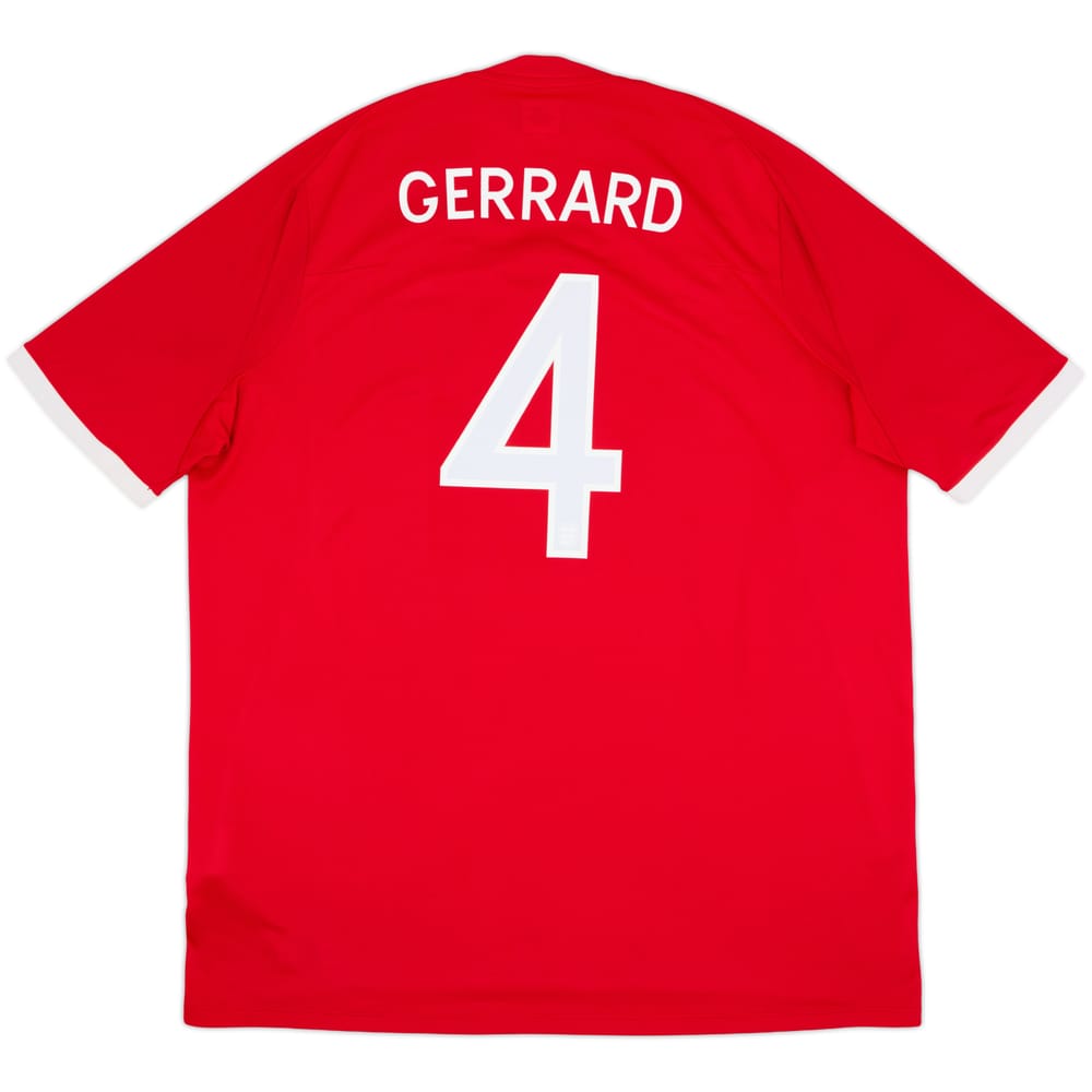 2010-11 England Away Shirt Gerrard #4 - 7/10 - (3XL)