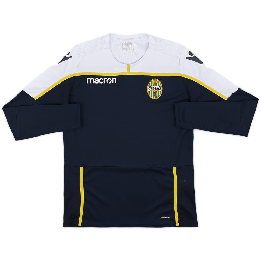 2018-19 Hellas Verona Macron Training L/S Shirt - 7/10 - (S)