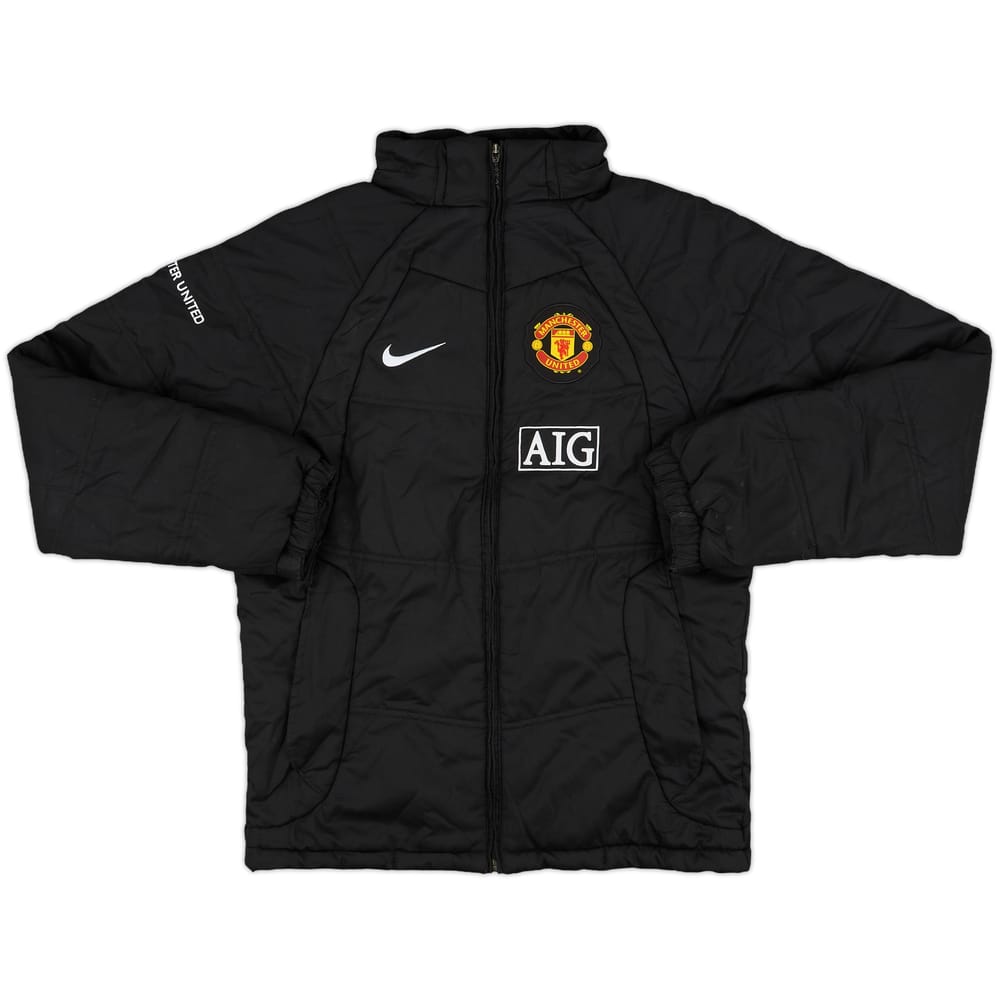 2008-09 Manchester United Nike Padded Bench Coat - 9/10 - (S)
