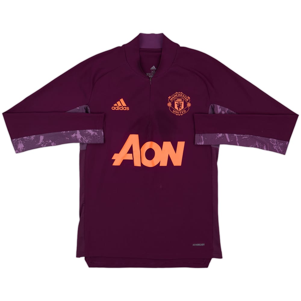 2020-21 Manchester United adidas 1/4 Zip Drill Top - 7/10 - (XS)