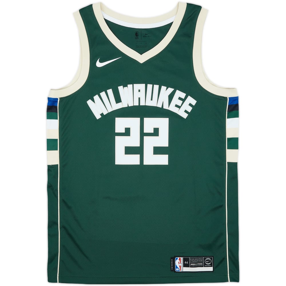 2017-25 Milwaukee Bucks Middleton #22 Nike Swingman Away Jersey - 9/10 - (M)