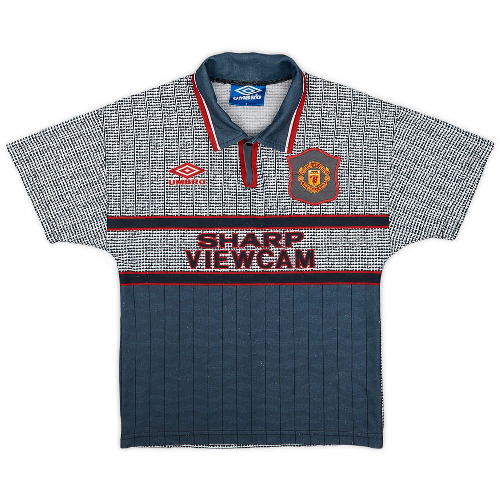 1995-96 Manchester United Away Shirt - 8/10 - (S.Boys)
