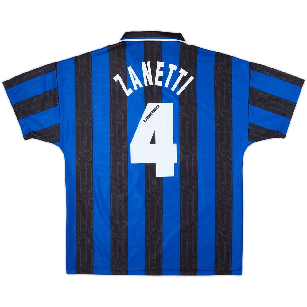1996-97 Inter Milan Home Shirt Zanetti #4 - 9/10 - (L)