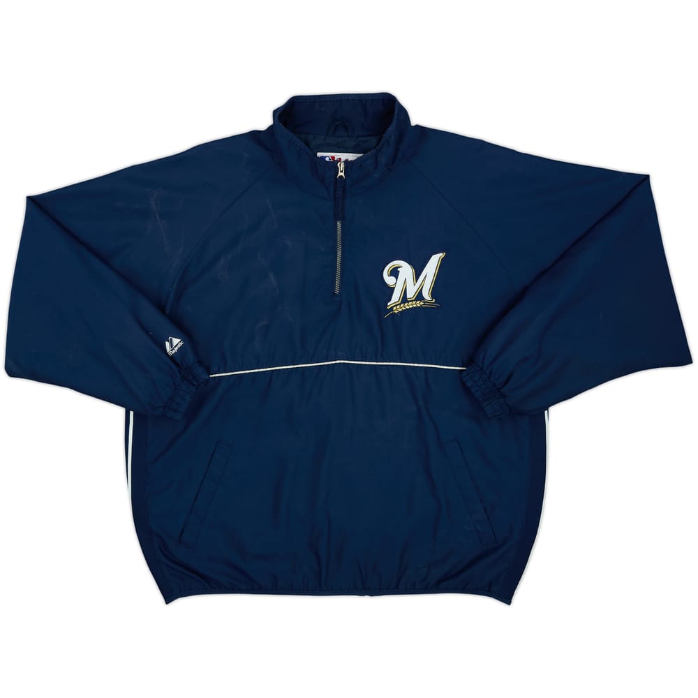 2000s Milwaukee Brewers Majestic 1/4 Zip Training Top - 7/10 - (XL)