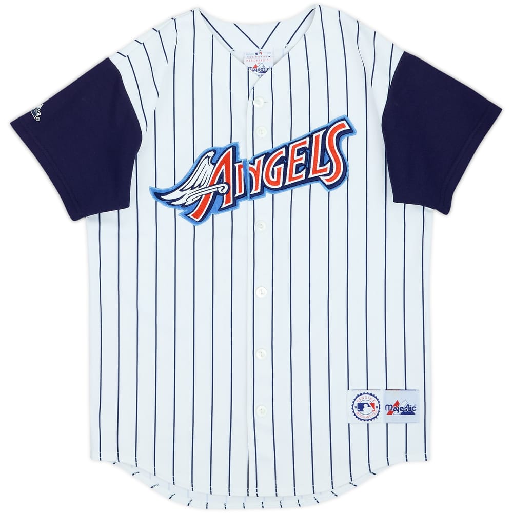 2000-01 Anaheim Angels Majestic Home Jersey - 8/10 - (L.Boys)