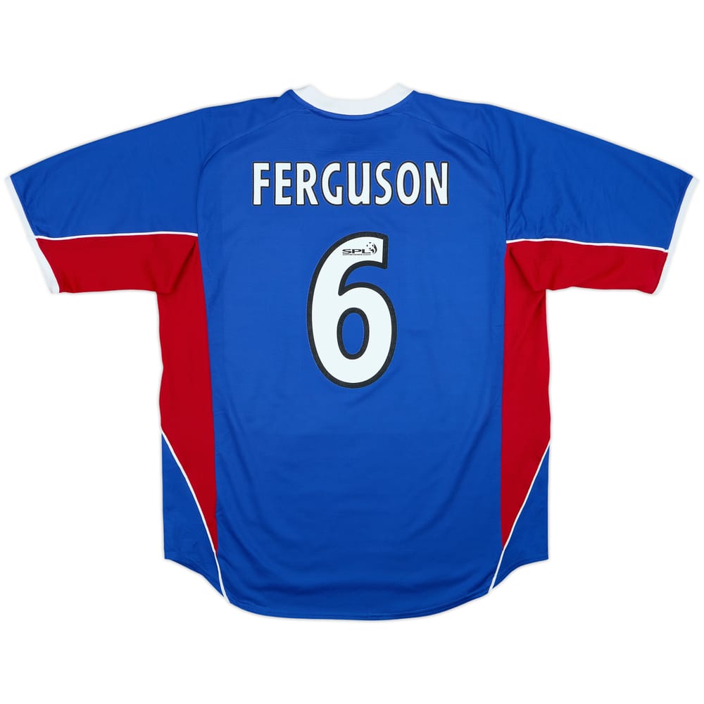 2001-02 Rangers Home Shirt Ferguson #6 - 6/10 - (XL)