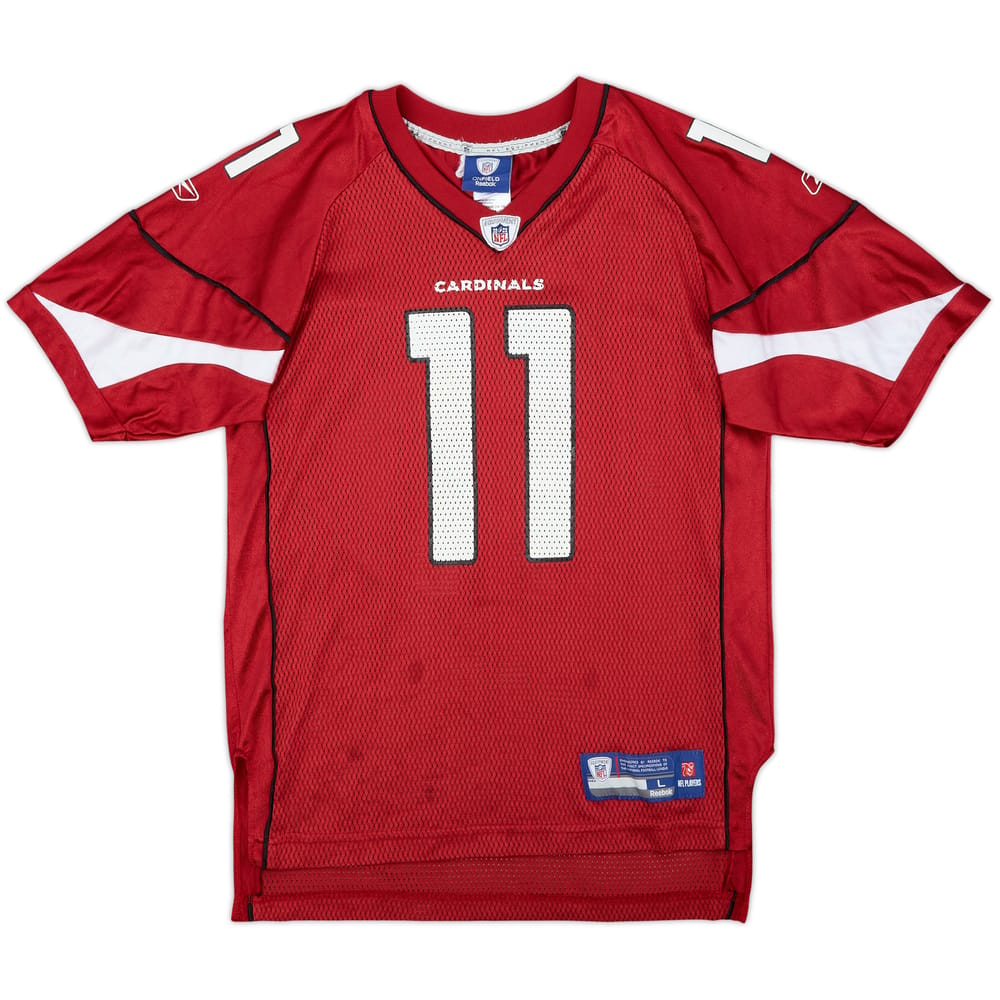 2008-11 Arizona Cardinals Fitzgerald #11 Reebok On Field Home Jersey - 6/10 - (13-14 Years)