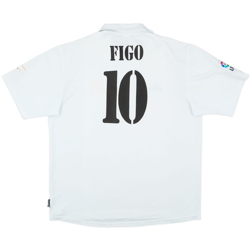 2002-03 Real Madrid Centenary Home Shirt Figo #10 - 5/10 - (XL)