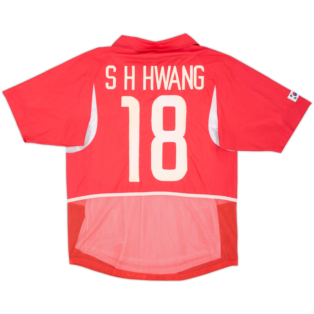 2002-03 South Korea Player Issue Home Shirt S.H.Hwang #18 - 5/10 - (M)