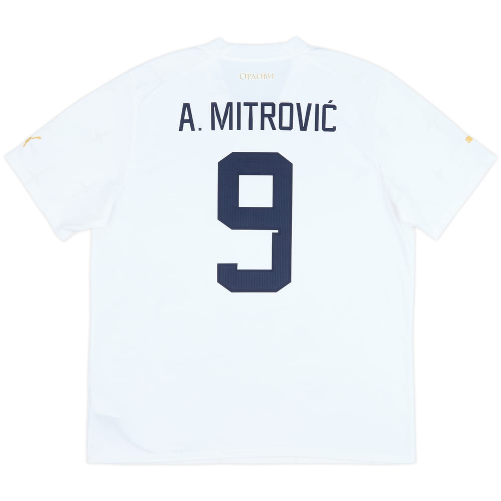 2022-23 Serbia Away Shirt Mitrovic #9 - 10/10 - (XL)