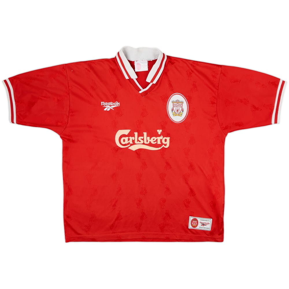 1996-98 Liverpool Home Shirt - 5/10 - (XL)