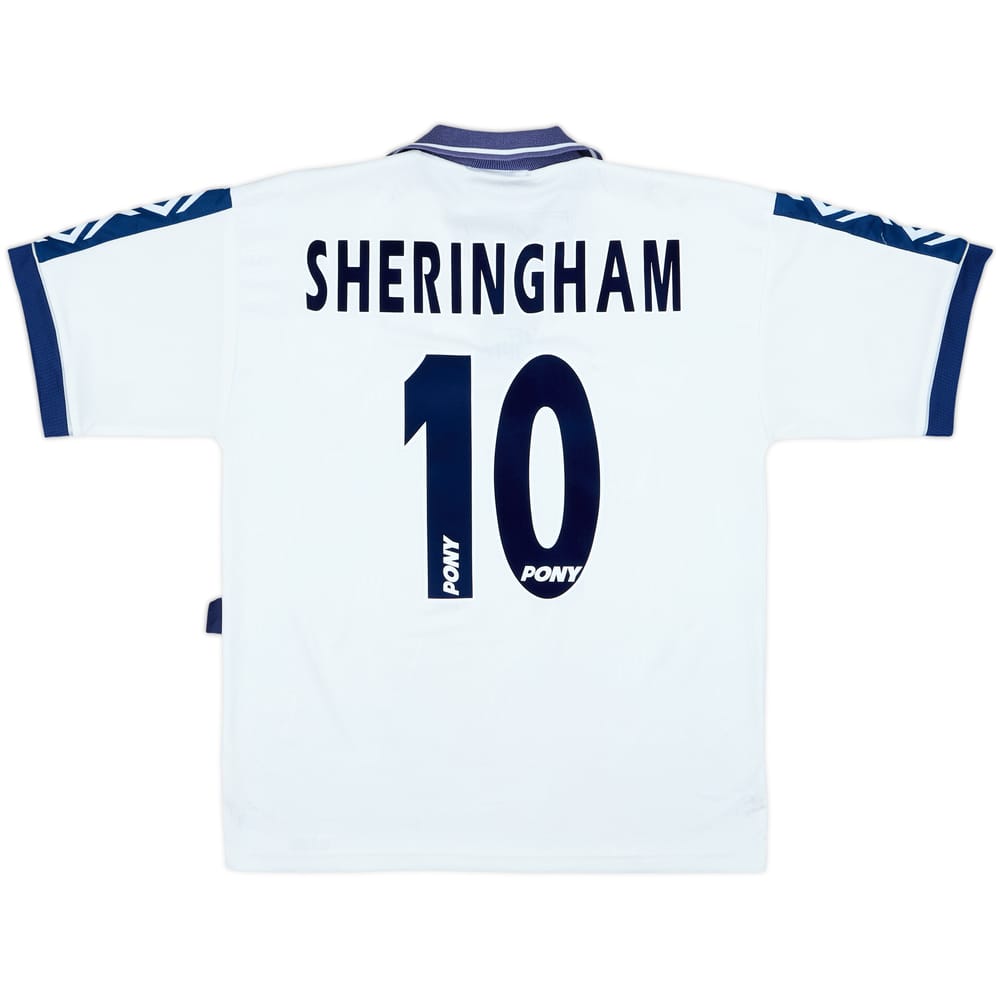 1995-97 Tottenham Home Shirt Sheringham #10 - 8/10 - (M)