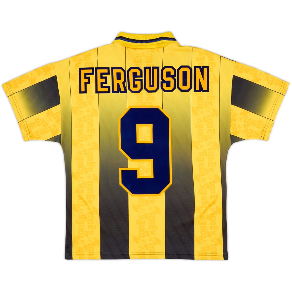 1996-98 Everton Away Shirt Ferguson #9 - 8/10 - (Y)