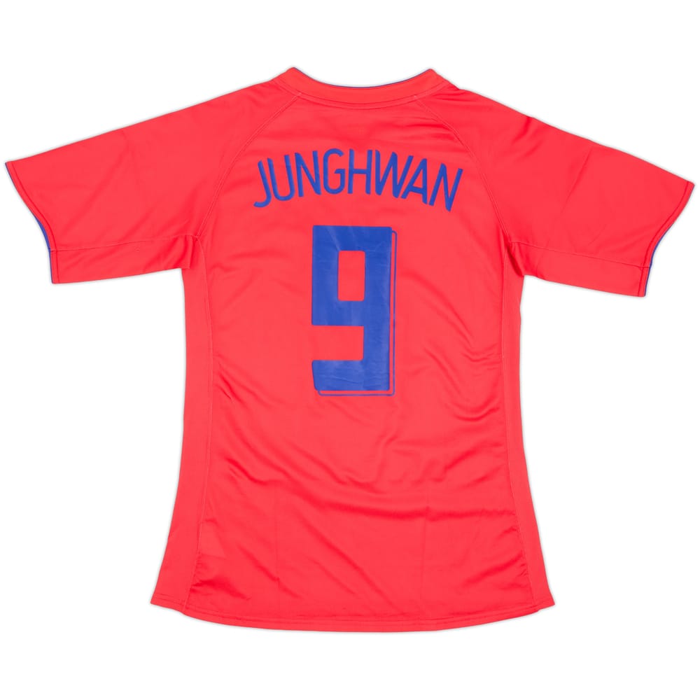 2006-08 South Korea Home Shirt Junghwan #9 - 9/10 - (XL)