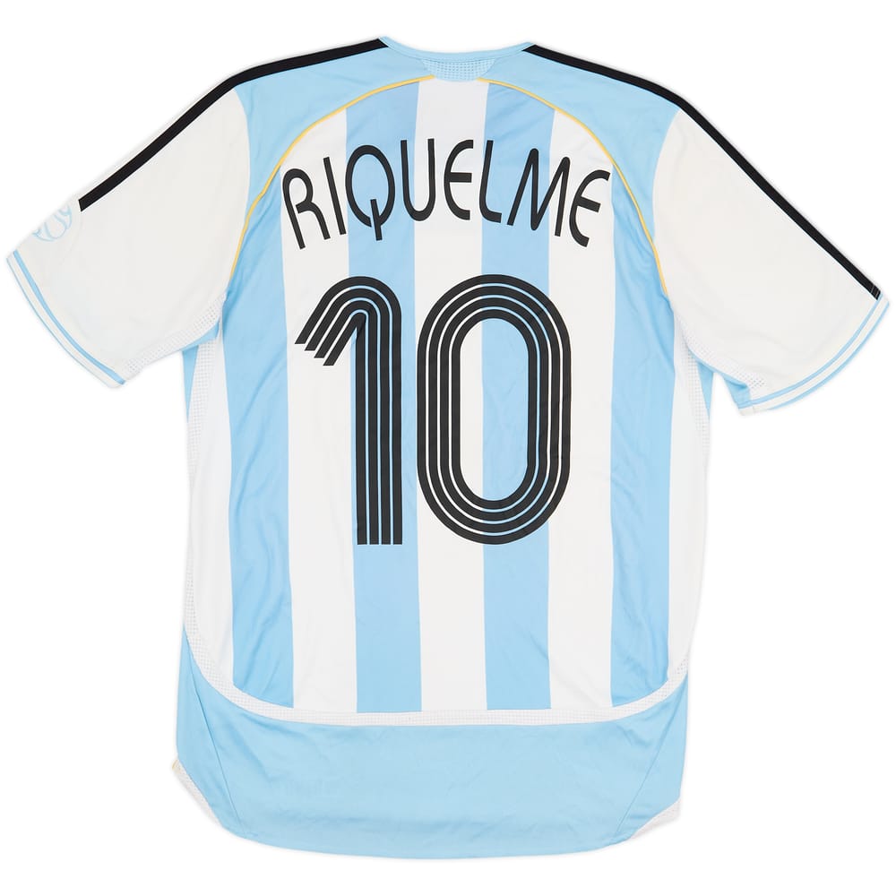 2005-07 Argentina Home Shirt Riquelme #10 - 6/10 - (S)