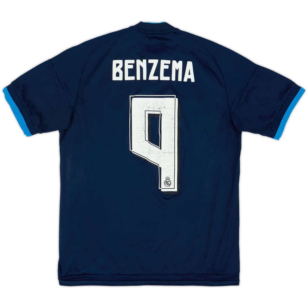 2015-16 Real Madrid Third Shirt Benzema #9 - 5/10 - (S)