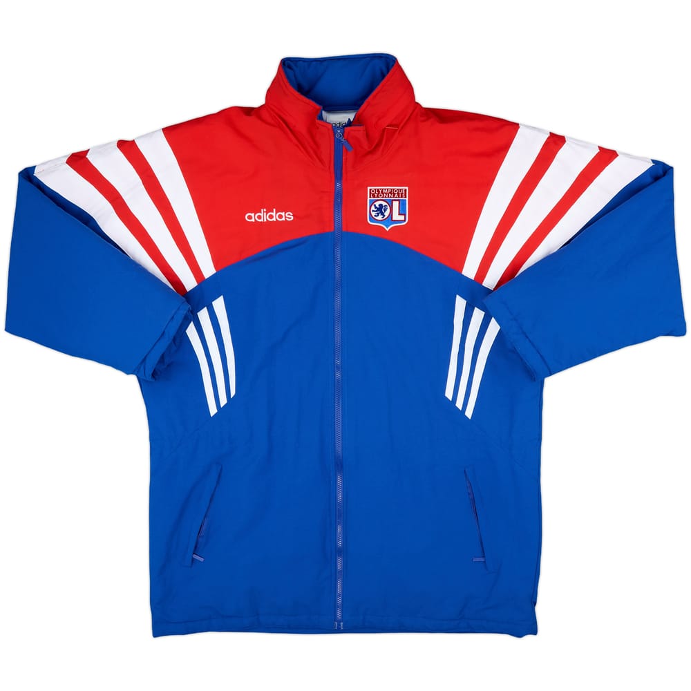 1996-97 Lyon adidas Padded Bench Coat - 9/10 - (L/XL)
