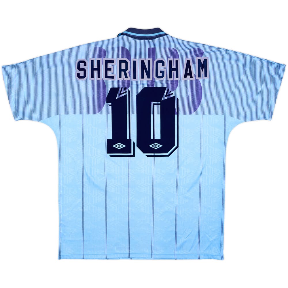 1991-94 Tottenham Third Shirt Sheringham #10 - 7/10 - (XL)