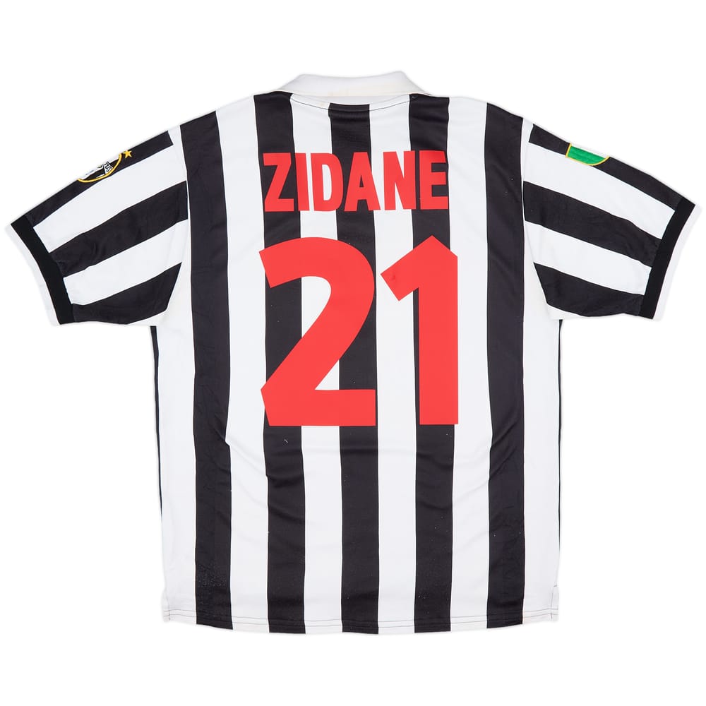 1998-99 Juventus Home Shirt Zidane #21 - 7/10 - (M)