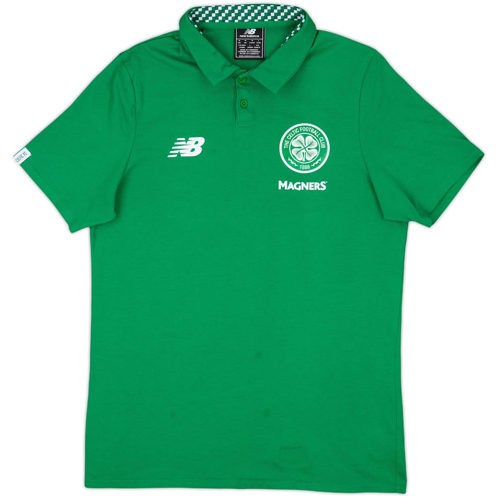 2017-18 Celtic New Balance Polo Shirt - 7/10 - (M)