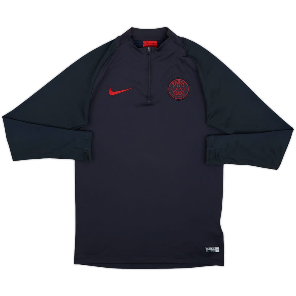 2019-20 Paris Saint-Germain Nike 1/4 Zip Drill Top - 9/10 - (S)