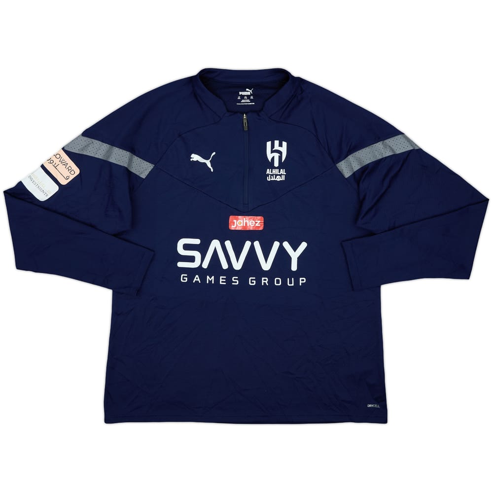 2022-23 Al Hilal Player Issue Puma 1/4 Zip Drill Top - 8/10 - (XXL)