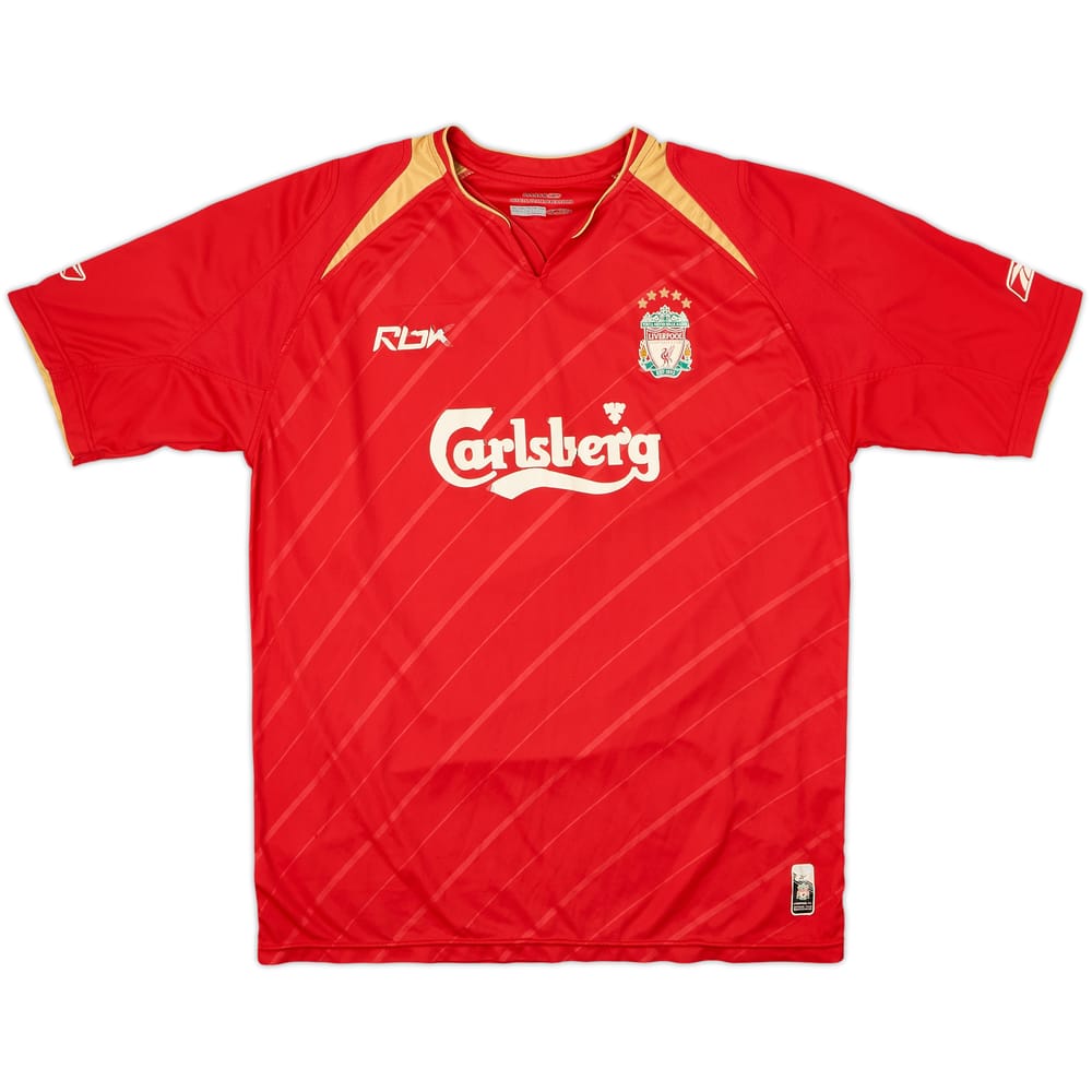 2005-06 Liverpool CL Home Shirt - 4/10 - (L)