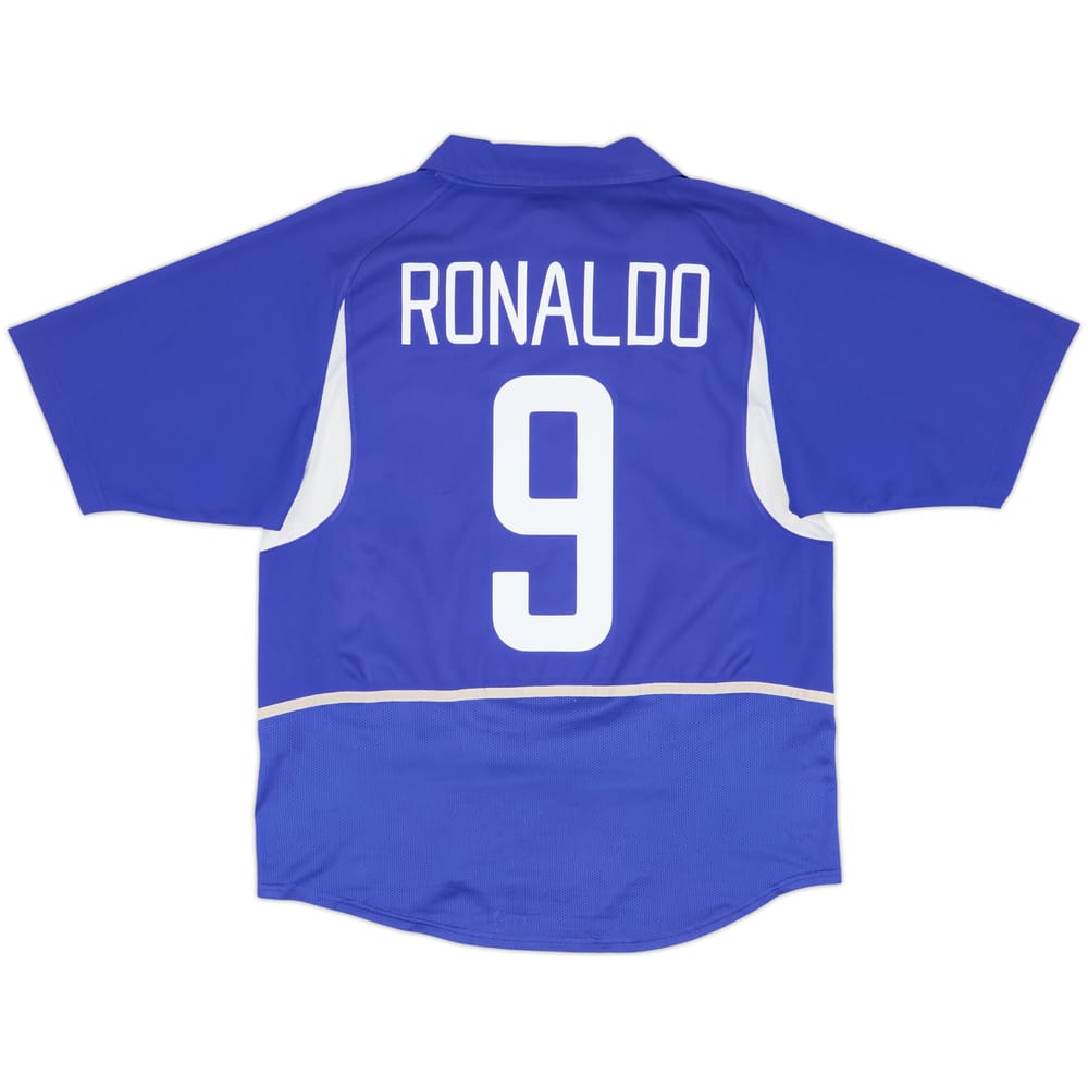 2002-04 Brazil Away Shirt Ronaldo #9 - 6/10 - (M)