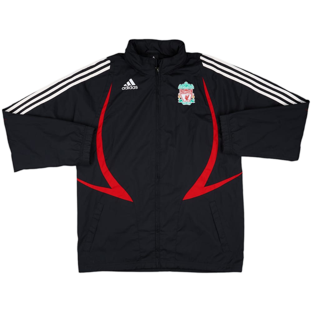 2007-08 Liverpool adidas Hooded Track Jacket - 7/10 - (M)